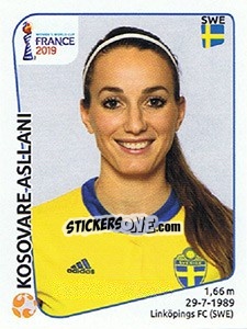 Sticker Kosovare Asllani - FIFA Women's World Cup France 2019 - Panini