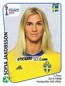 Sticker Sofia Jakobsson - FIFA Women's World Cup France 2019 - Panini