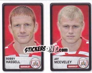 Sticker Bobby Hassell / Jay McEveley - NPower Championship 2010-2011 n. 7 - Panini