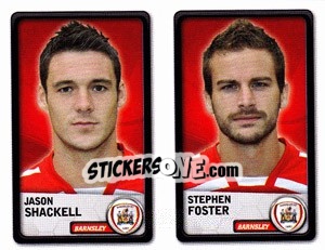 Sticker Jason Shackell / stephen Foster - NPower Championship 2010-2011 - Panini