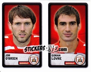 Sticker Jim O`brien / goran Lovre - NPower Championship 2010-2011 n. 10 - Panini