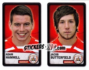 Sticker Adam Hammill / Jacob Butterfield - NPower Championship 2010-2011 - Panini