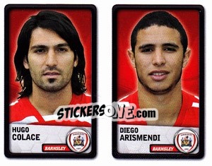 Sticker Hugo Colace / Diego Arismendi - NPower Championship 2010-2011 n. 14 - Panini