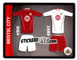 Sticker Bristol City Kit - NPower Championship 2010-2011 n. 19 - Panini