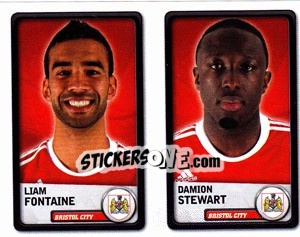 Sticker Liam Fontaine / Damion Stewart - NPower Championship 2010-2011 n. 22 - Panini