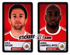 Sticker Cole Skuse / Jamal Campbell-Ryce - NPower Championship 2010-2011 n. 25 - Panini
