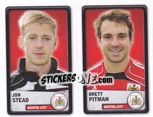 Sticker Jon Stead / Brett Pitman - NPower Championship 2010-2011 n. 30 - Panini