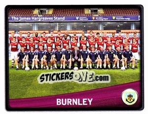 Sticker Burnley Team - NPower Championship 2010-2011 - Panini