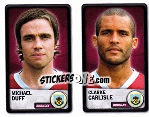 Sticker Michael Duff / Clarke Carlisle - NPower Championship 2010-2011 n. 37 - Panini