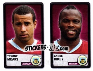 Sticker Tyrone Mears / andre Bikey - NPower Championship 2010-2011 - Panini