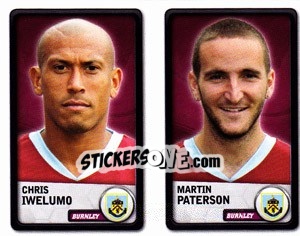 Sticker Chris Iwelumo / Martin Paterson - NPower Championship 2010-2011 n. 44 - Panini