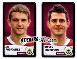 Sticker Jay Rodriguez / steven Thompson - NPower Championship 2010-2011 n. 45 - Panini