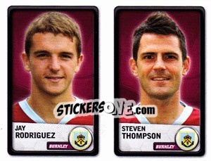 Sticker Jay Rodriguez / steven Thompson - NPower Championship 2010-2011 - Panini