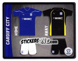 Sticker Cardiff City Kit - NPower Championship 2010-2011 n. 49 - Panini