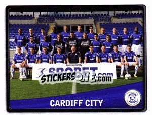 Sticker Cardiff City Team