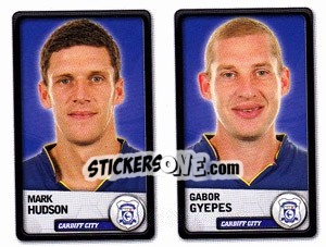 Sticker Mark Hudson / Gabor Gyepes - NPower Championship 2010-2011 n. 53 - Panini