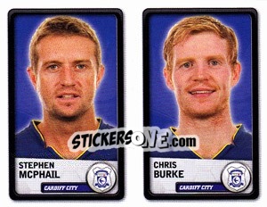 Sticker Stephen McPhail / Chris Burke - NPower Championship 2010-2011 n. 55 - Panini