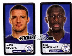 Sticker Jason Koumas / seyi Olofinjana - NPower Championship 2010-2011 n. 56 - Panini