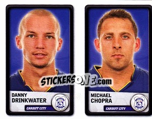 Sticker Danny Drinkwater / Michael Chopra - NPower Championship 2010-2011 n. 59 - Panini