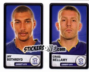 Sticker Jay Bothroyd / craig Bellamy - NPower Championship 2010-2011 n. 60 - Panini
