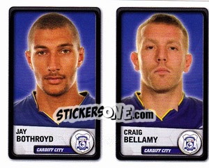 Cromo Jay Bothroyd / craig Bellamy - NPower Championship 2010-2011 - Panini