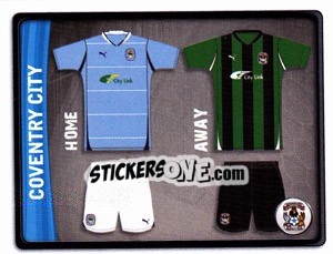 Sticker Coventry City Kit - NPower Championship 2010-2011 - Panini