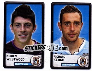 Sticker Keiren Westwood / Richard Keogh - NPower Championship 2010-2011 n. 66 - Panini