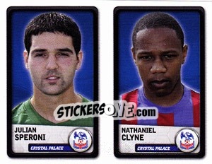Sticker Julian Speroni / nathaniel Clyne - NPower Championship 2010-2011 n. 81 - Panini