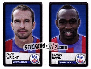 Sticker David Wright / Claude Davis - NPower Championship 2010-2011 n. 82 - Panini