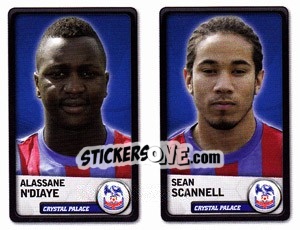 Sticker Alassane N`Diaye / Sean Scannell - NPower Championship 2010-2011 n. 89 - Panini
