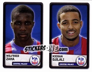 Sticker Wilfried Zaha / kieran Djilali - NPower Championship 2010-2011 n. 90 - Panini
