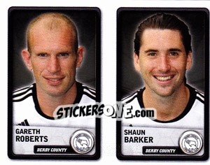 Sticker Gareth Roberts / Shaun Barker - NPower Championship 2010-2011 n. 105 - Panini