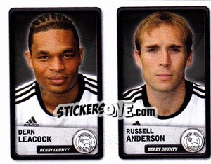 Sticker Dean Leacock / russell Anderson - NPower Championship 2010-2011 n. 106 - Panini