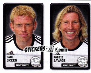 Sticker Paul Green / Robbie Savage - NPower Championship 2010-2011 n. 108 - Panini