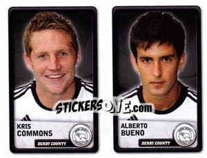 Sticker Kris Commons / alberto Bueno - NPower Championship 2010-2011 n. 113 - Panini