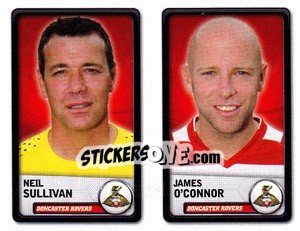Sticker Neil Sullivan / James O`Connor - NPower Championship 2010-2011 n. 119 - Panini