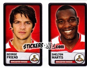 Figurina George Friend / Shelton Martis - NPower Championship 2010-2011 n. 120 - Panini