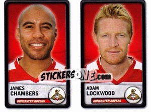 Sticker James Chambers / Adam Lockwood - NPower Championship 2010-2011 n. 121 - Panini