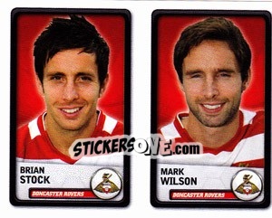 Sticker Brian Stock / Mark Wilson - NPower Championship 2010-2011 n. 123 - Panini