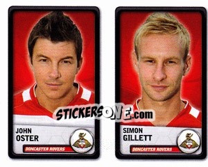 Sticker John Oster / Simon Gillett - NPower Championship 2010-2011 n. 124 - Panini