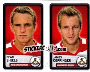Sticker Dean Shiels / James Coppinger - NPower Championship 2010-2011 n. 127 - Panini