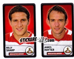 Sticker Billy Sharp / James Hayter - NPower Championship 2010-2011 n. 128 - Panini