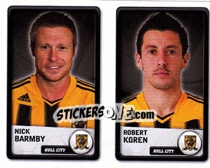 Sticker Nick Barmby / Robert Koren - NPower Championship 2010-2011 n. 138 - Panini