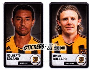 Sticker Nolberto Solano / Jimmy Bullard - NPower Championship 2010-2011 n. 139 - Panini