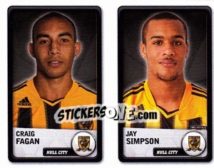 Sticker Craig Fagan / Jay Simpson - NPower Championship 2010-2011 - Panini