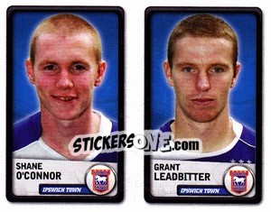 Sticker Shane O`Connor / Grant Leadbitter - NPower Championship 2010-2011 - Panini