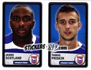 Cromo Jason Scotland / tamas Priskin - NPower Championship 2010-2011 - Panini