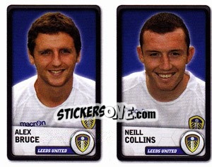 Sticker Alex Bruce / Neill Collins - NPower Championship 2010-2011 n. 166 - Panini