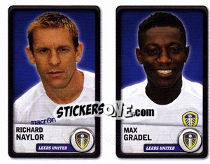 Sticker Richard Naylor / max Gradel - NPower Championship 2010-2011 n. 167 - Panini