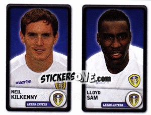 Sticker Neil Kilkenny / Lloyd Sam - NPower Championship 2010-2011 n. 168 - Panini